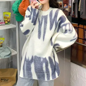 Print Knitted Sweater Women