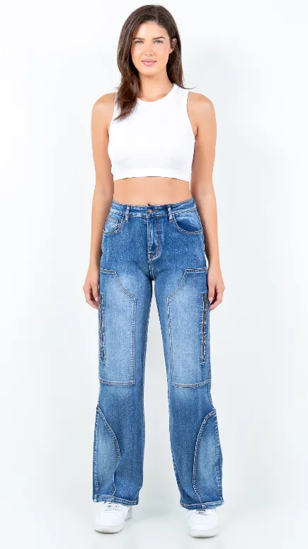 "Patchwork" Denim Jeans