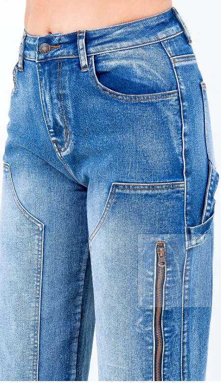 "Patchwork" Denim Jeans