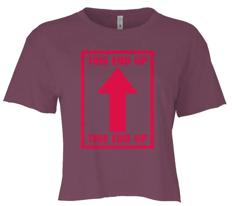"This End Up" Womens Crop Top