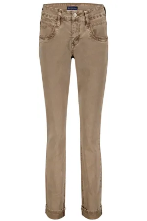 Red Button SRB4296A Sissy Coloured Denim Jeans Taupe