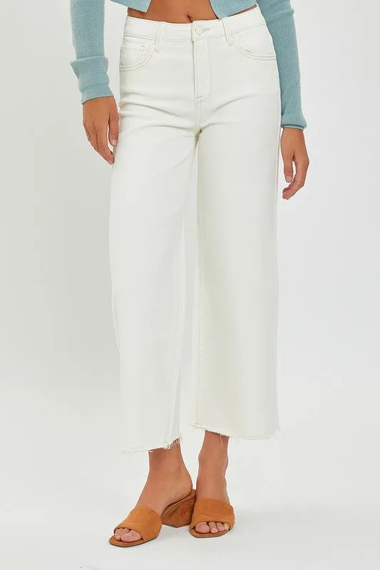 Risen High Rise Tummy Control Crop Wide Leg Pants