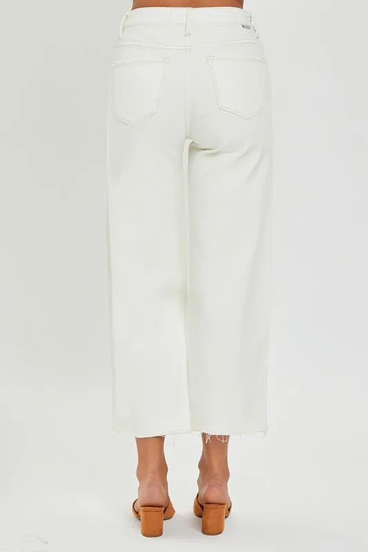 Risen High Rise Tummy Control Crop Wide Leg Pants