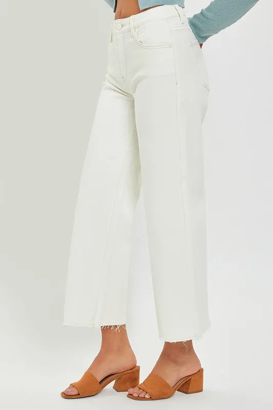 Risen High Rise Tummy Control Crop Wide Leg Pants