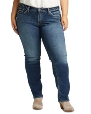Silver Jeans Co.Women's Trendy  Suki Straight Leg Jeans Blue  16x30 | Blue