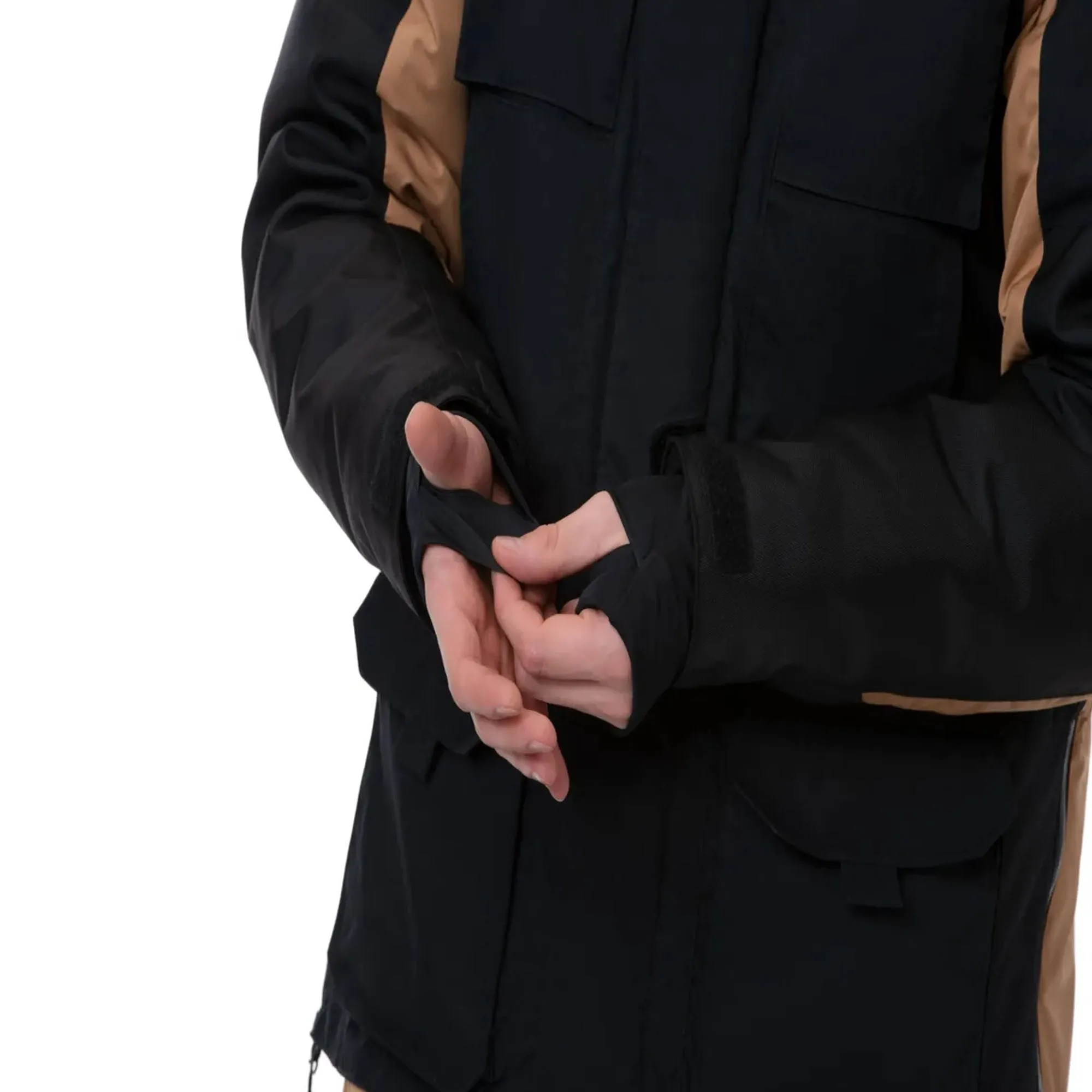 Ski-Doo Mens Expedition Snowmobile Jacket Khaki Black