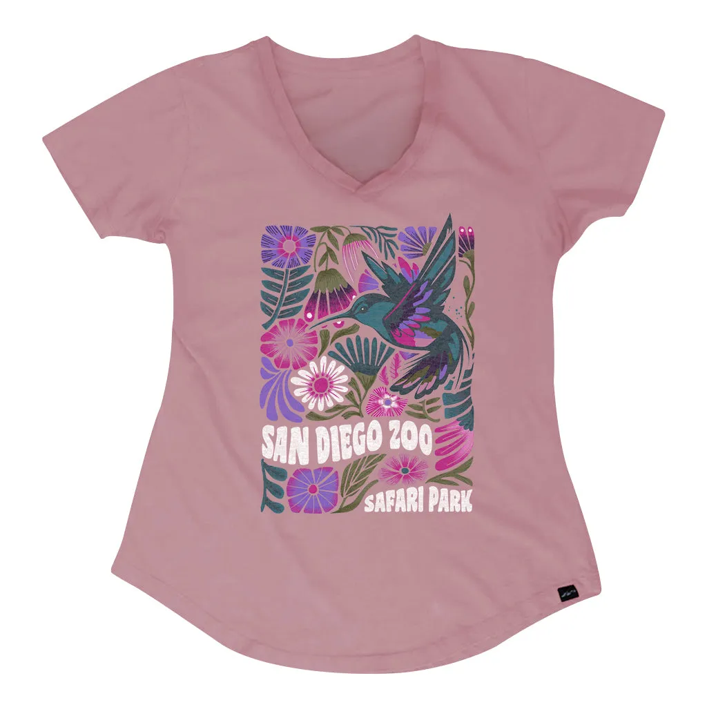 Splendid Hummingbird Ladies V-Neck Tee