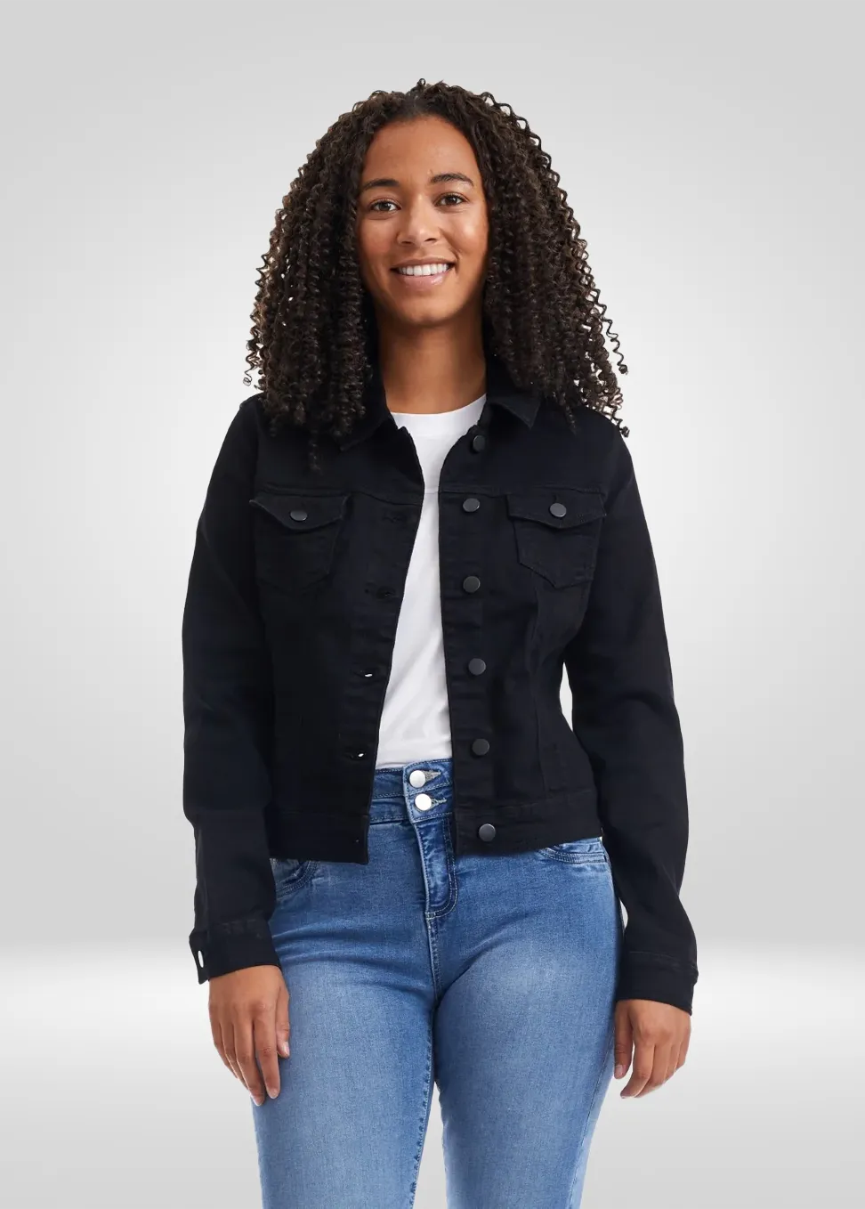 Stretch Denim Trucker Jacket