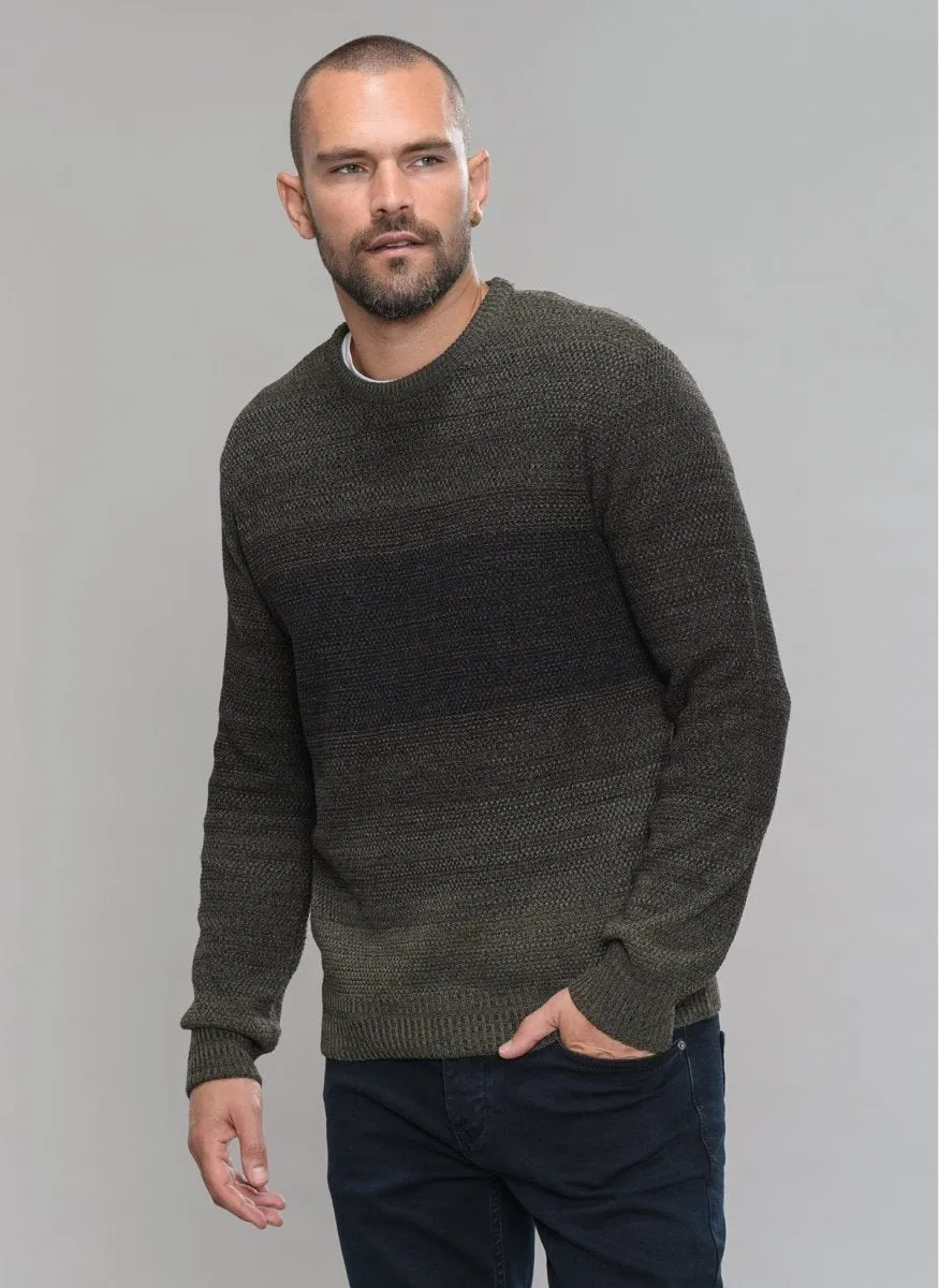 Textured Bi-Color Sweater