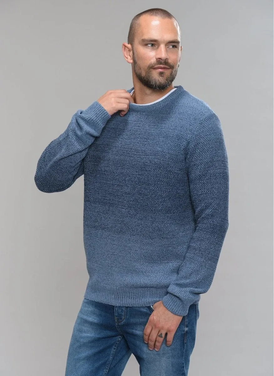 Textured Bi-Color Sweater