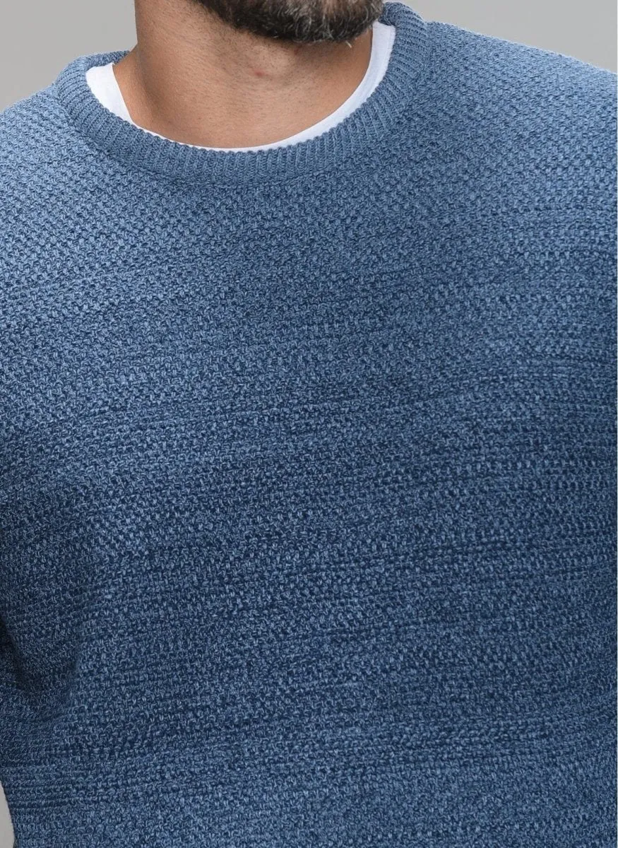 Textured Bi-Color Sweater