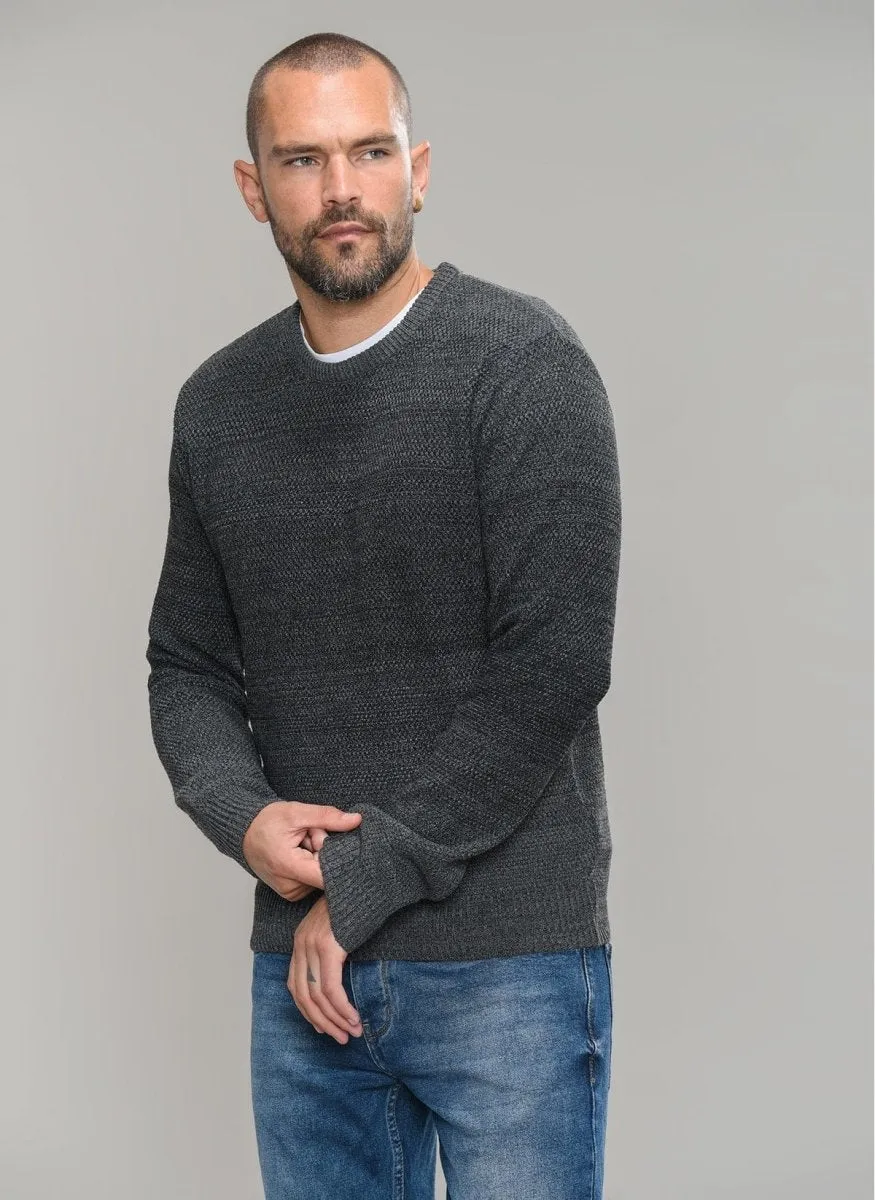 Textured Bi-Color Sweater