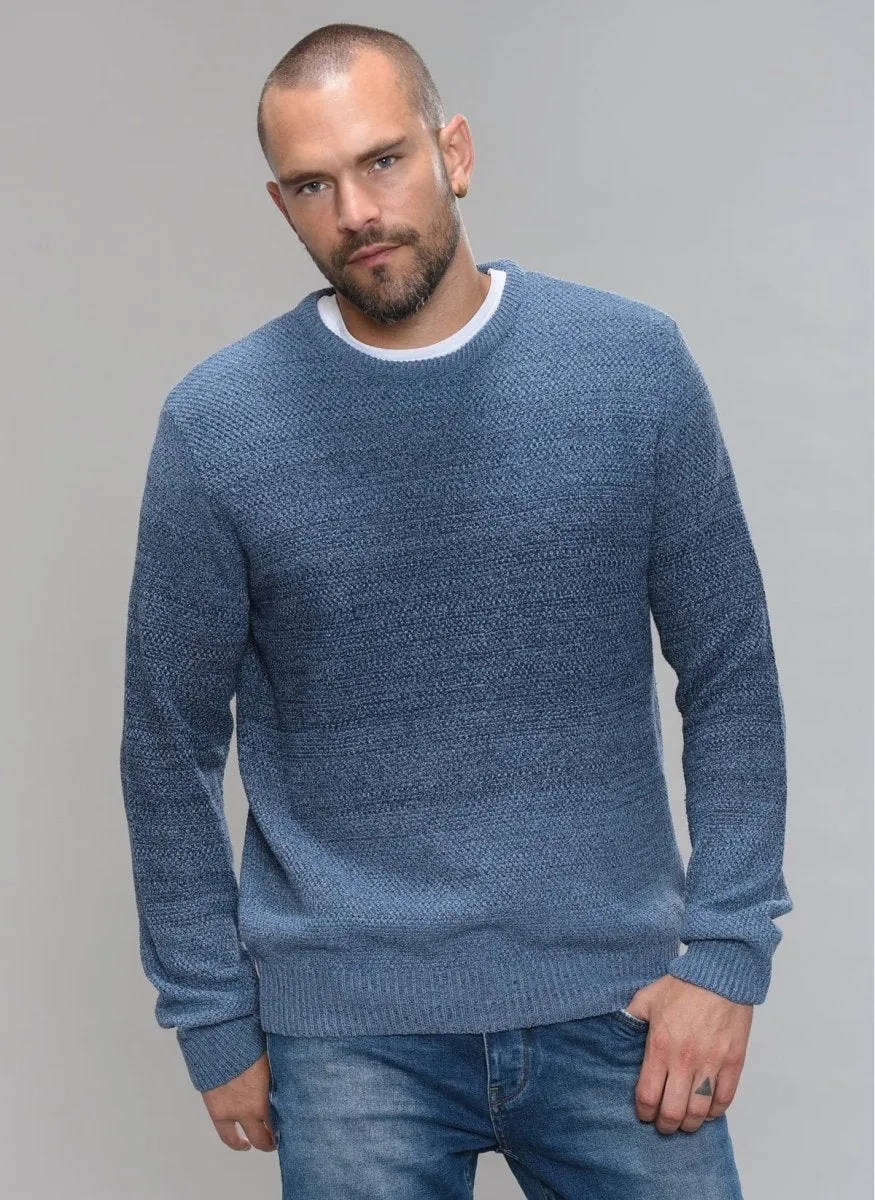 Textured Bi-Color Sweater
