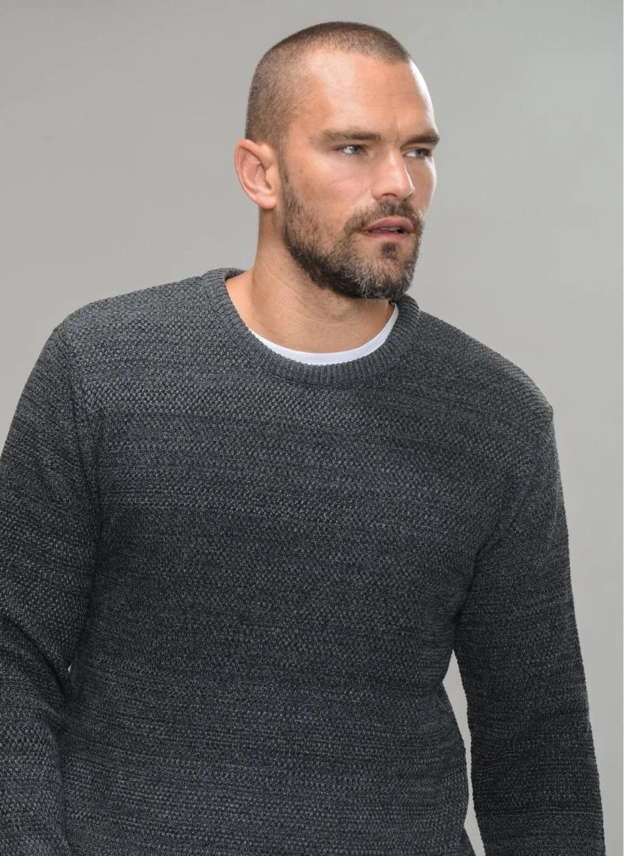 Textured Bi-Color Sweater