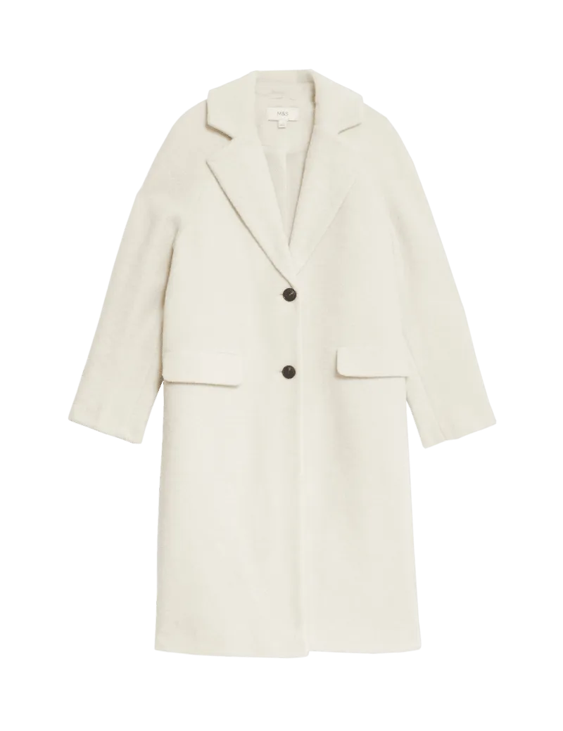 Textured Longline Tailored Coat
