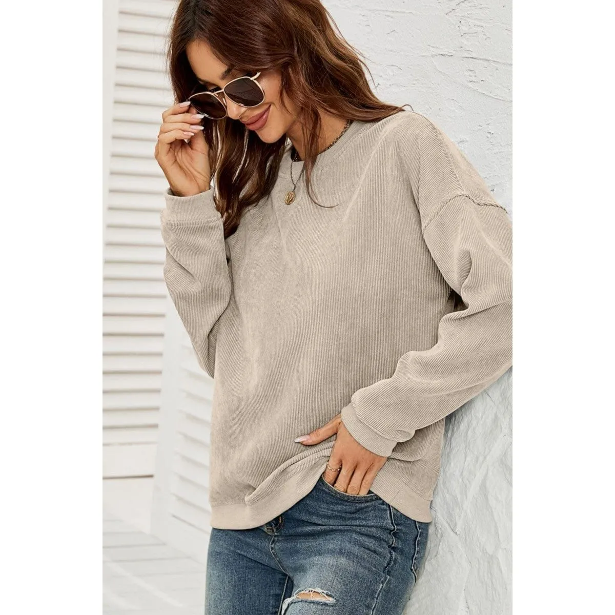 Textured Sweatshirt