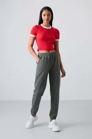 TMY Çağla Pocket High Waist Comfortable Fit Elastic Cuff Women's Sweatpants - 94583 - Farnborough