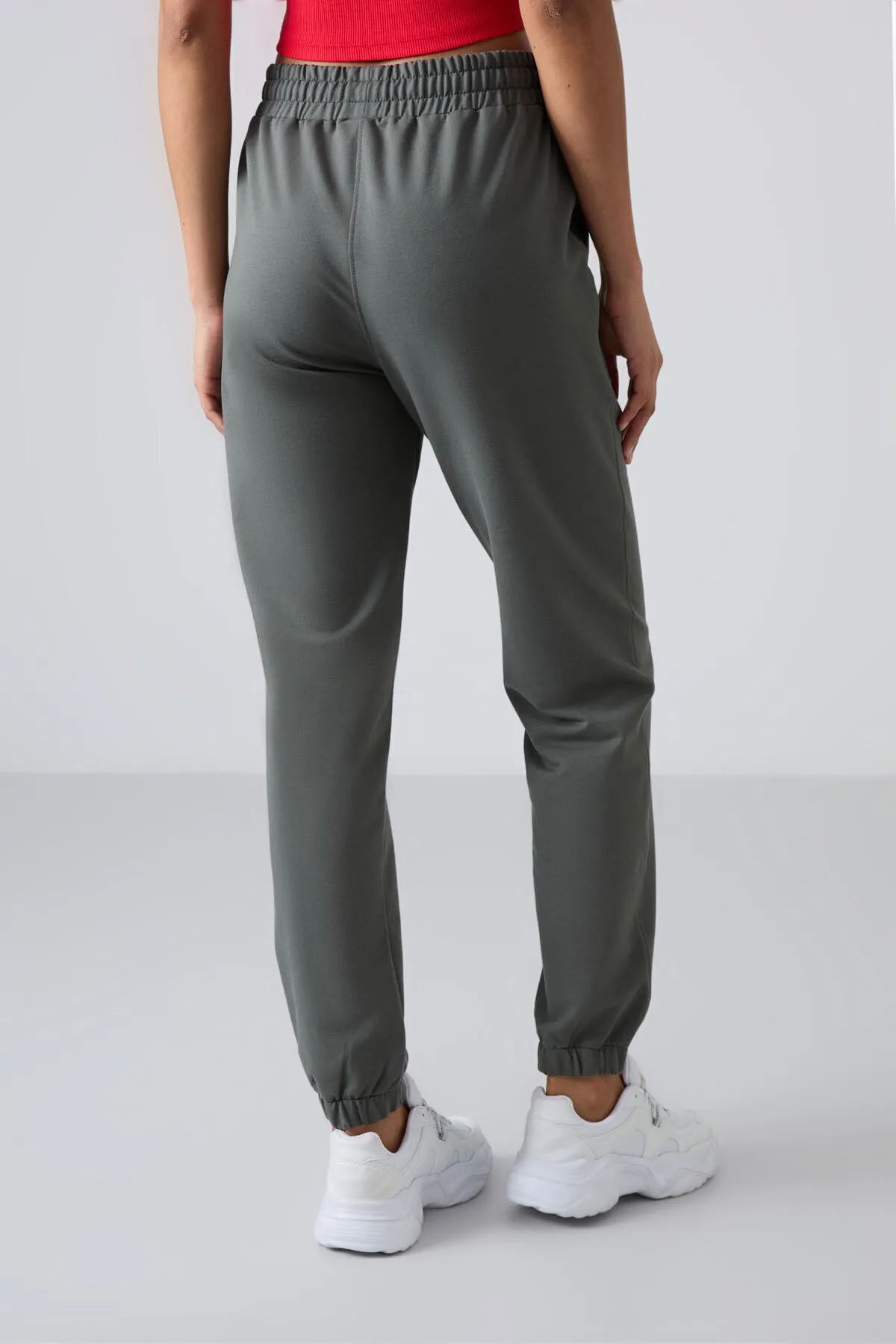 TMY Çağla Pocket High Waist Comfortable Fit Elastic Cuff Women's Sweatpants - 94583 - Farnborough