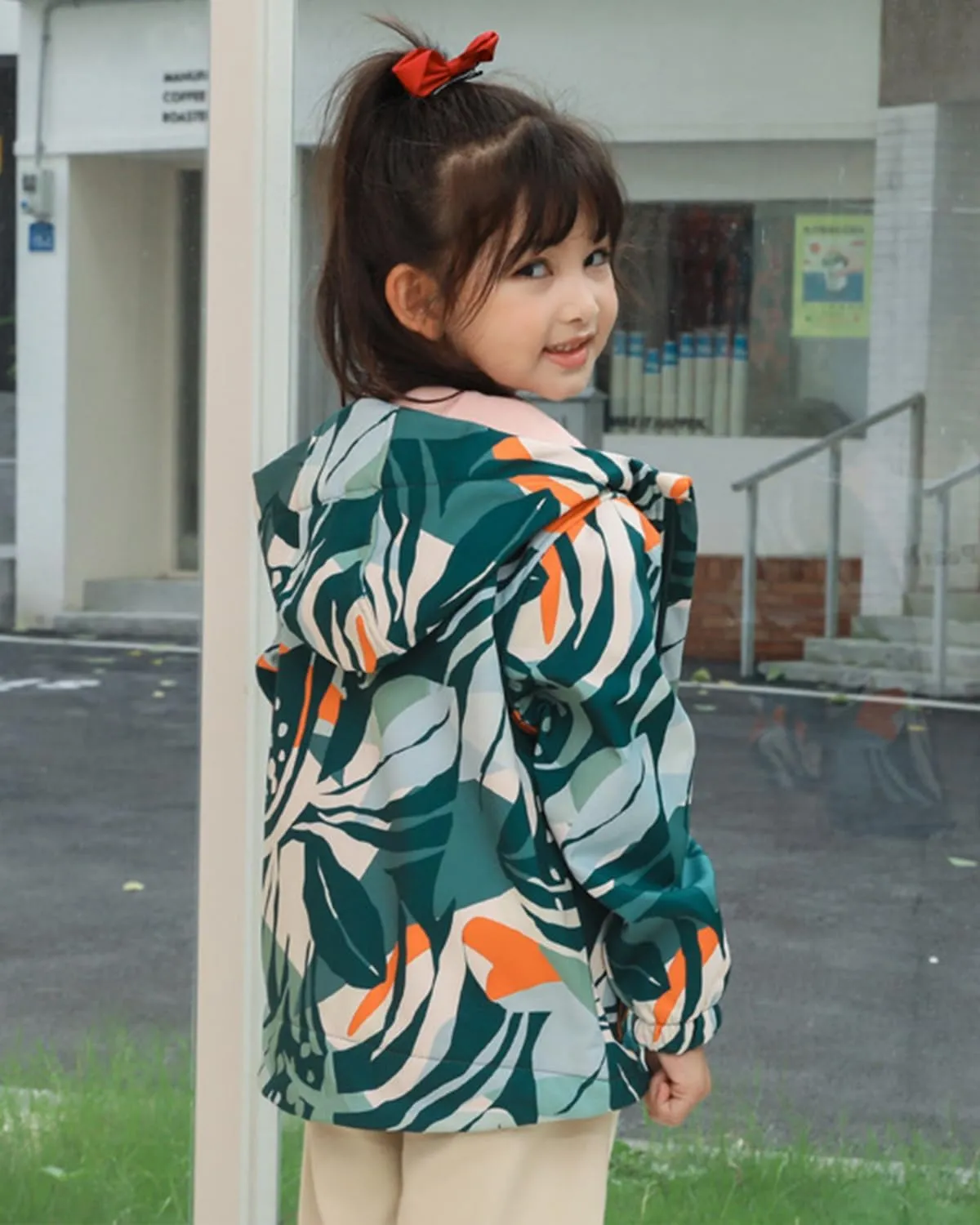 Toddler Boys Girls Fleece Lined Jacket Zip Up Hoodie, Camouflage Outerwear Windbreaker Spring Fall Jackets for Kids