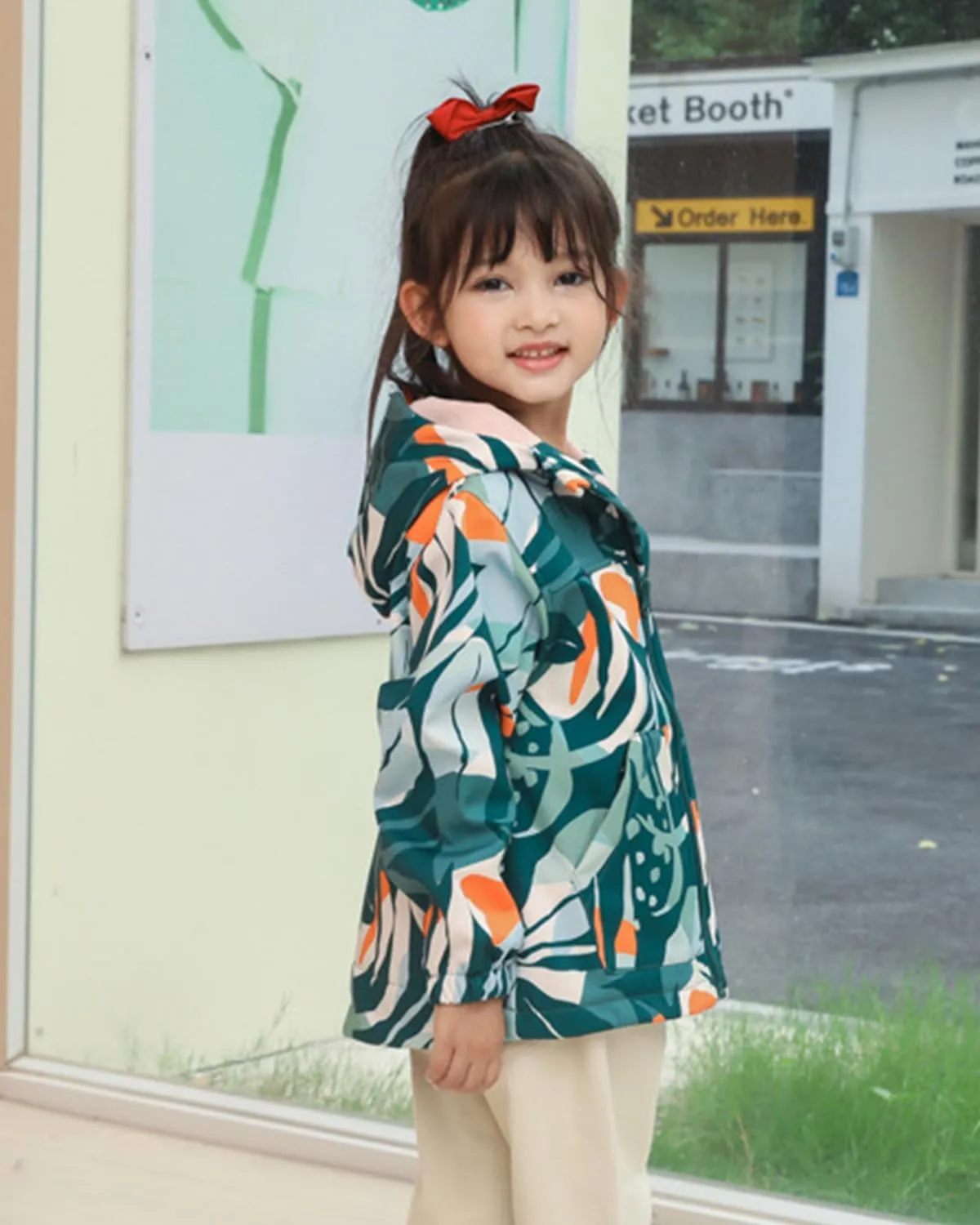 Toddler Boys Girls Fleece Lined Jacket Zip Up Hoodie, Camouflage Outerwear Windbreaker Spring Fall Jackets for Kids