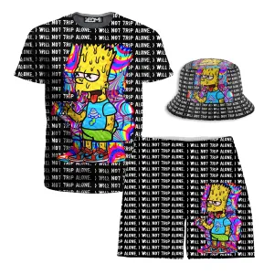 Tripping With Him T-Shirt and Shorts with Bucket Hat Combo