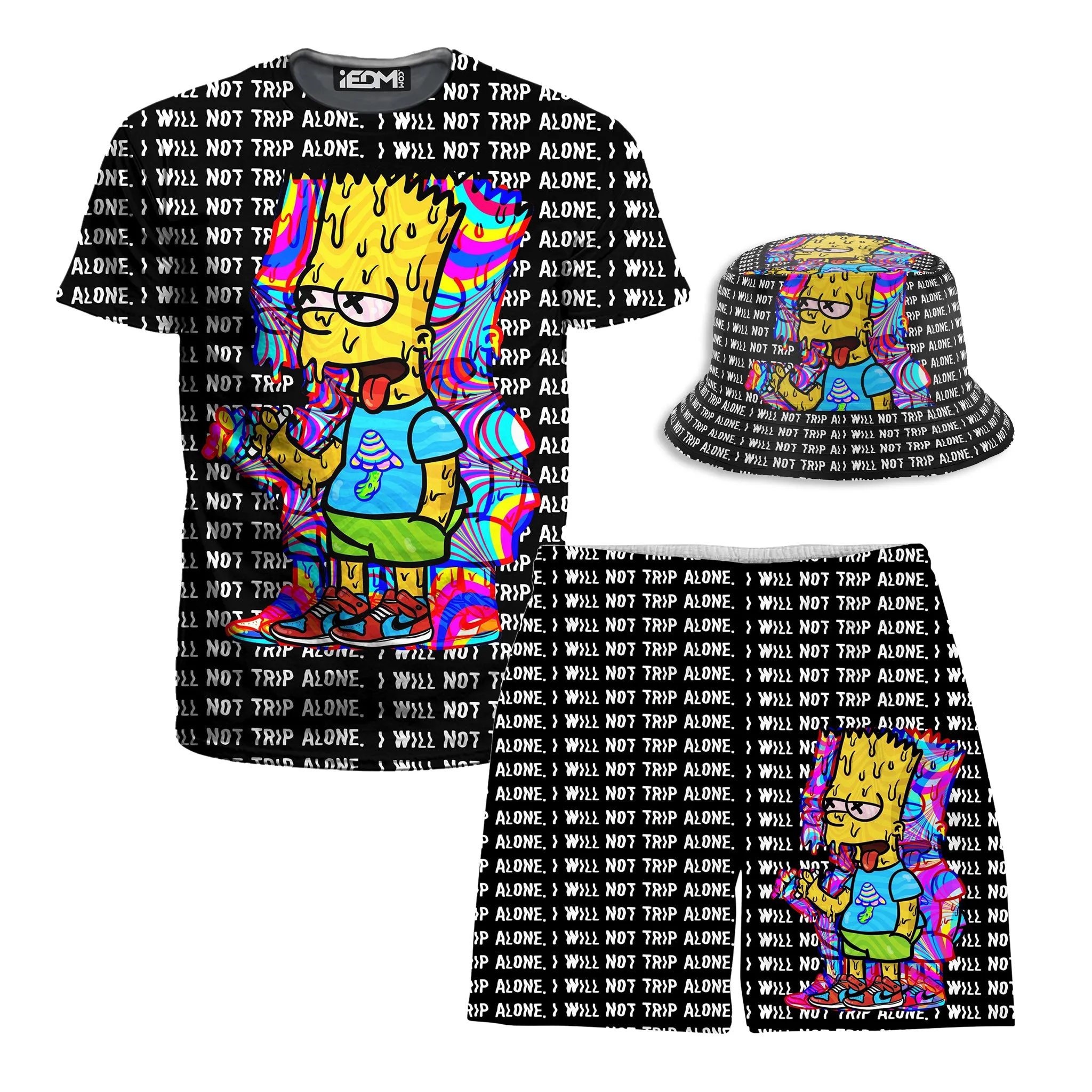 Tripping With Him T-Shirt and Shorts with Bucket Hat Combo