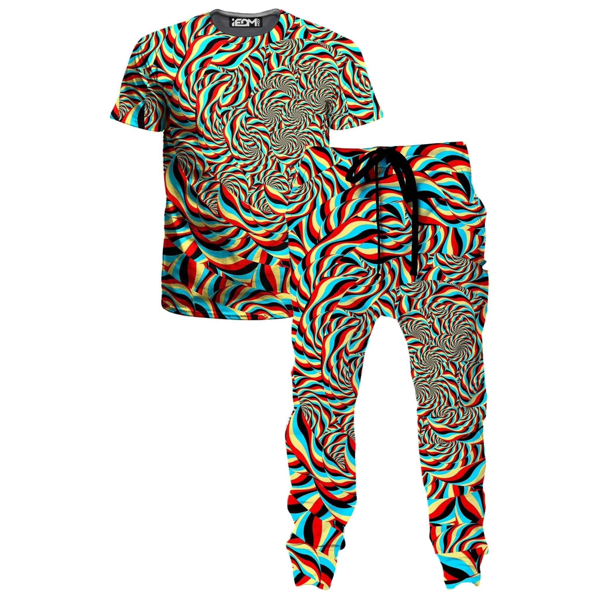 Trippy Swirl T-Shirt and Joggers Combo