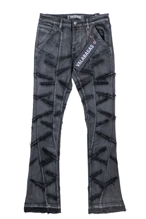 Valabasas SABER DENIM STACKED VLBS2720 Black Waxed