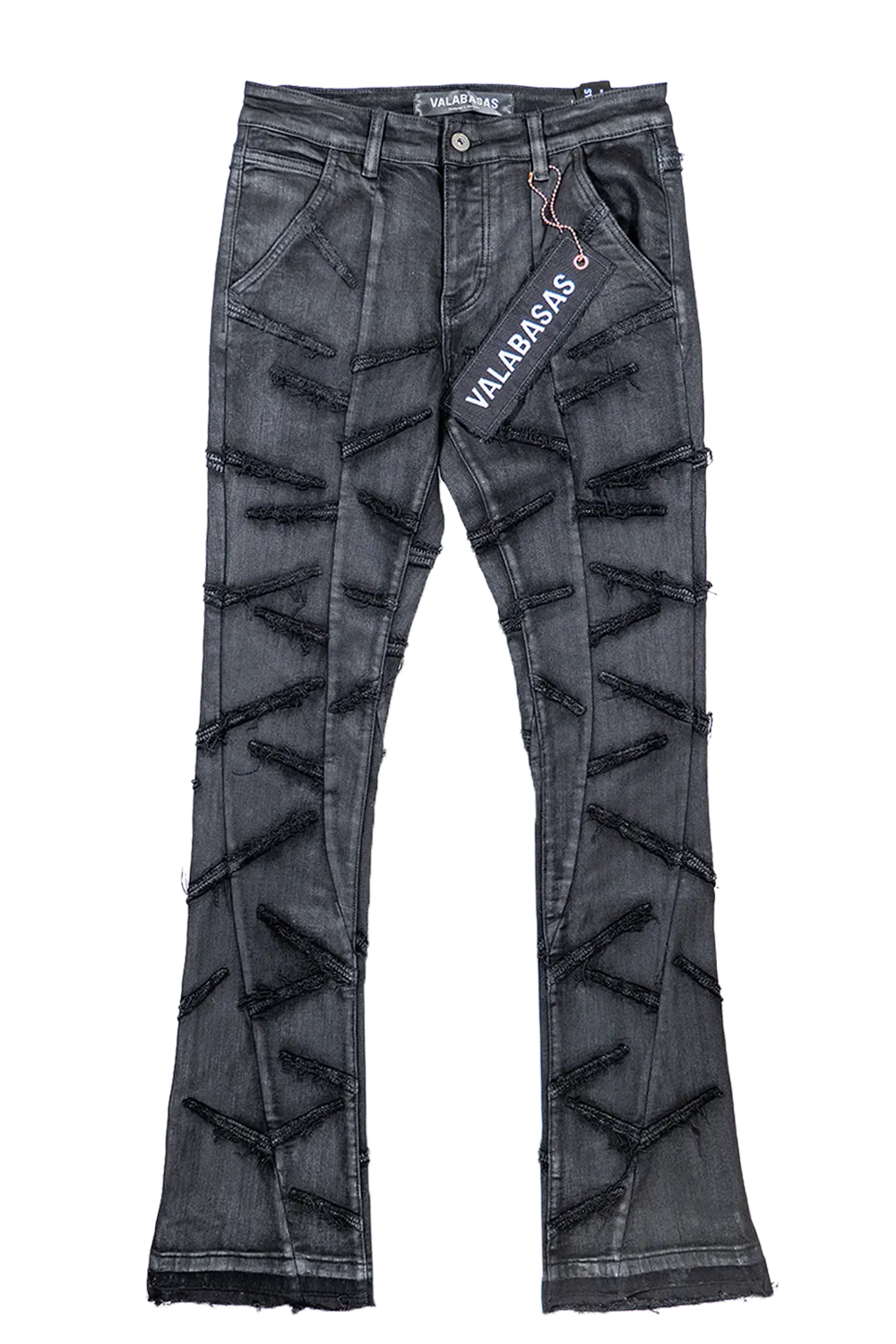 Valabasas SABER DENIM STACKED VLBS2720 Black Waxed