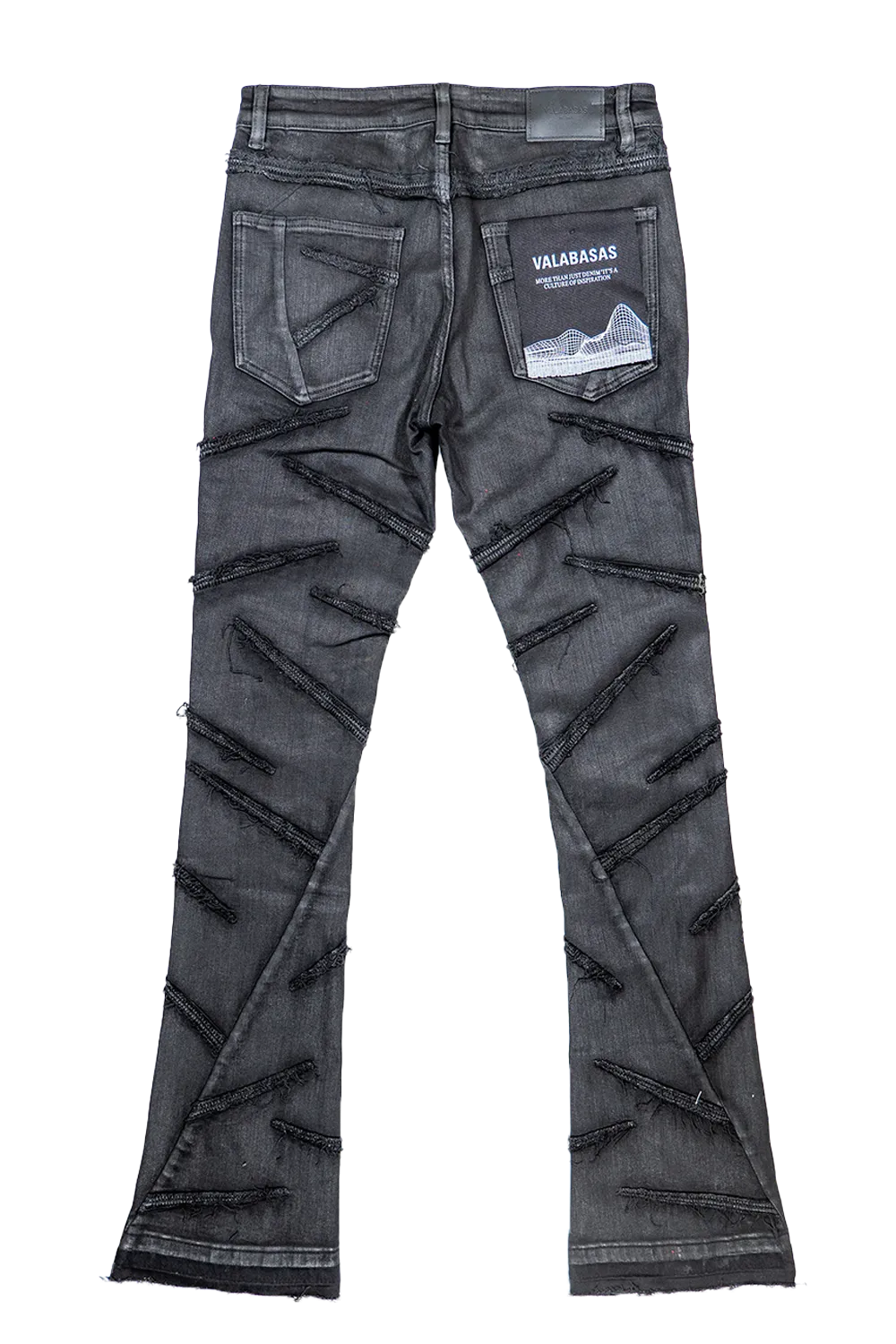Valabasas SABER DENIM STACKED VLBS2720 Black Waxed