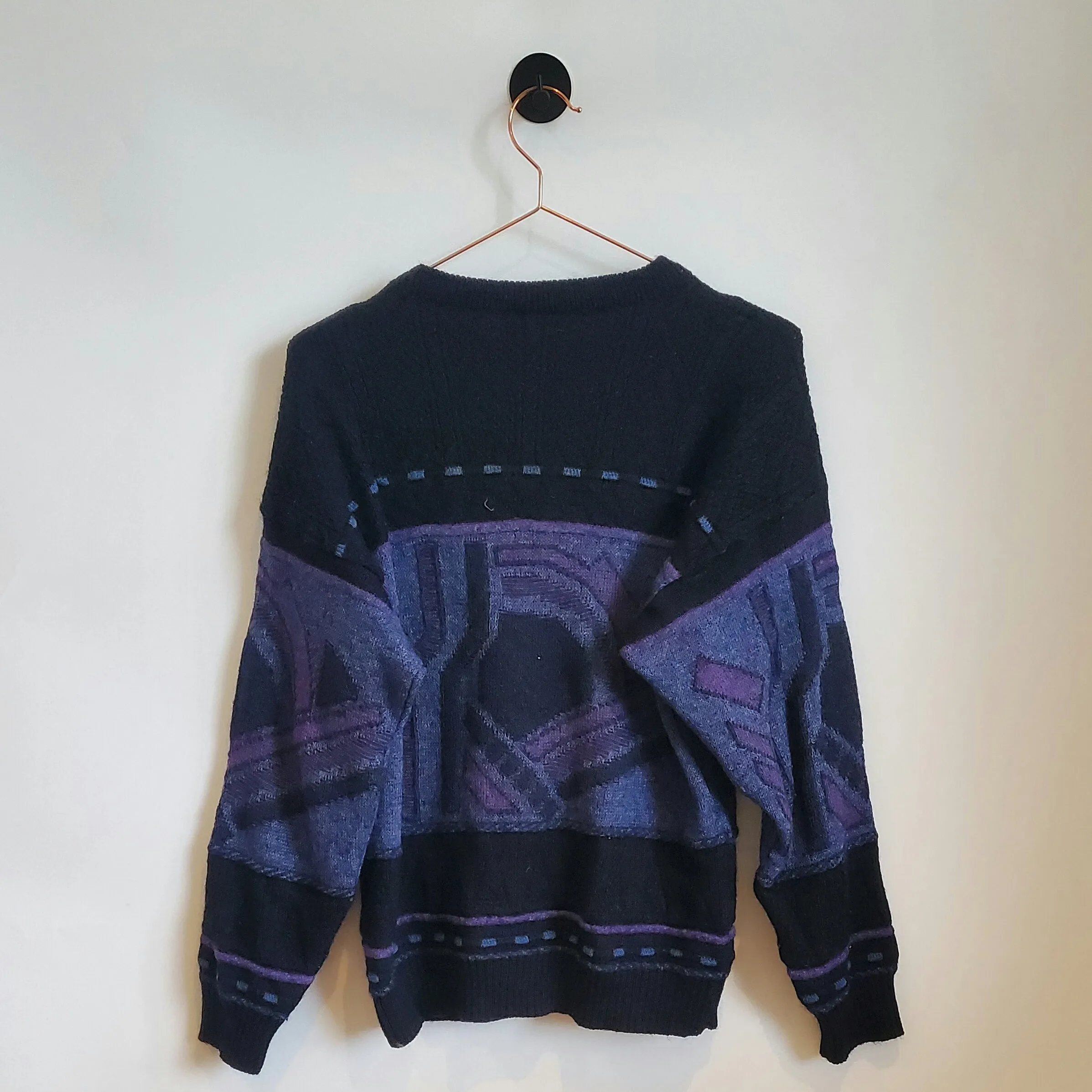 Vintage 90s Funky Wool Knit Jumper | Size 10