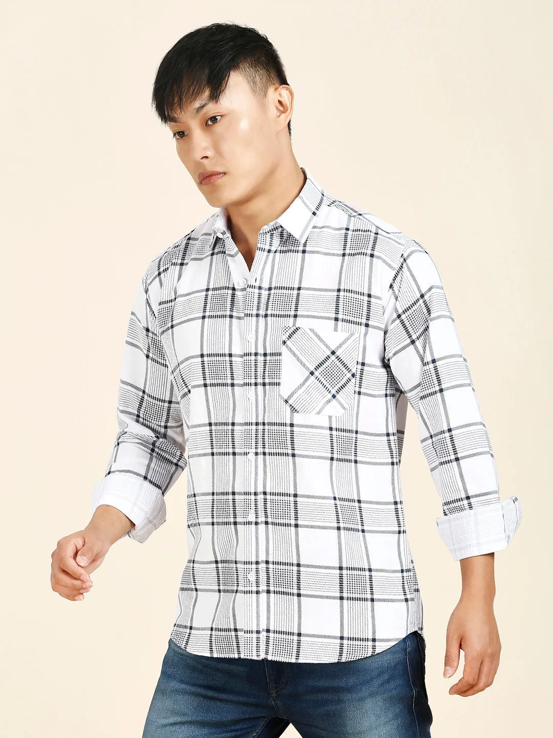 Vintage Checked Men's Shirt
