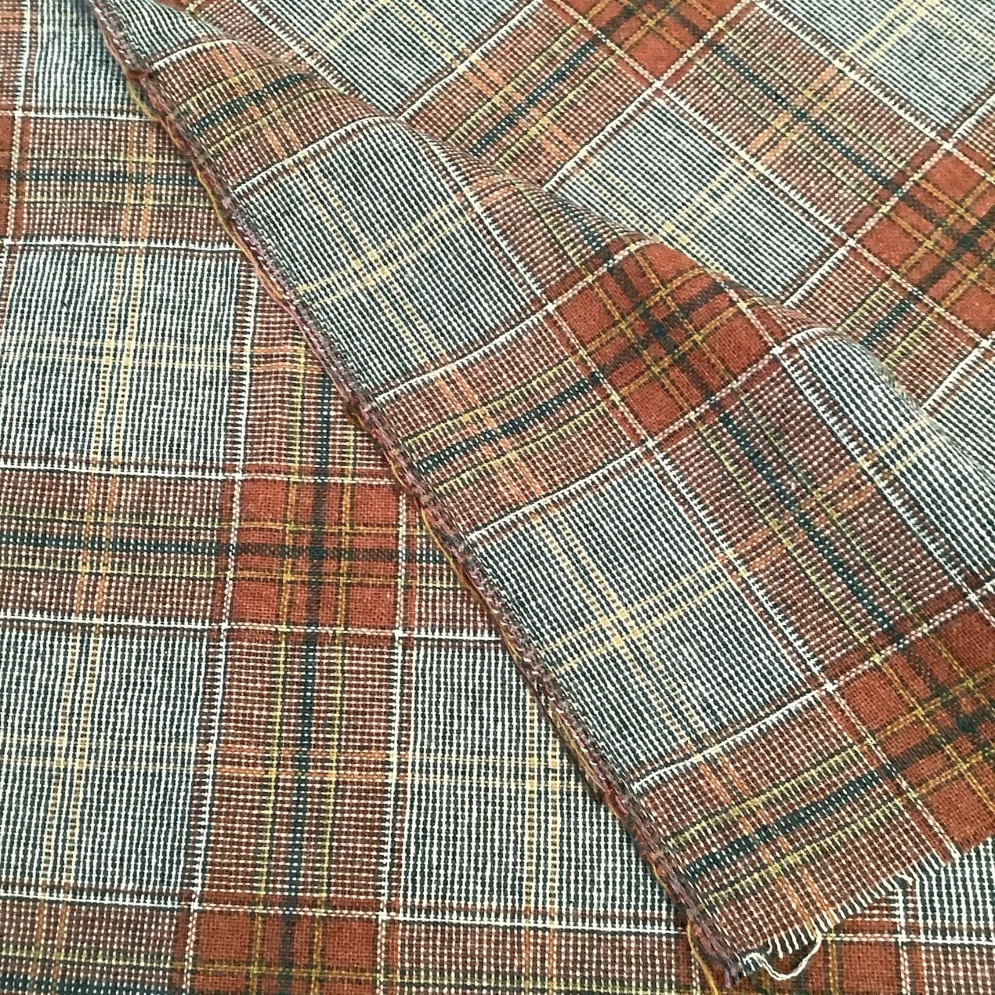 Vintage Plaid Fabric