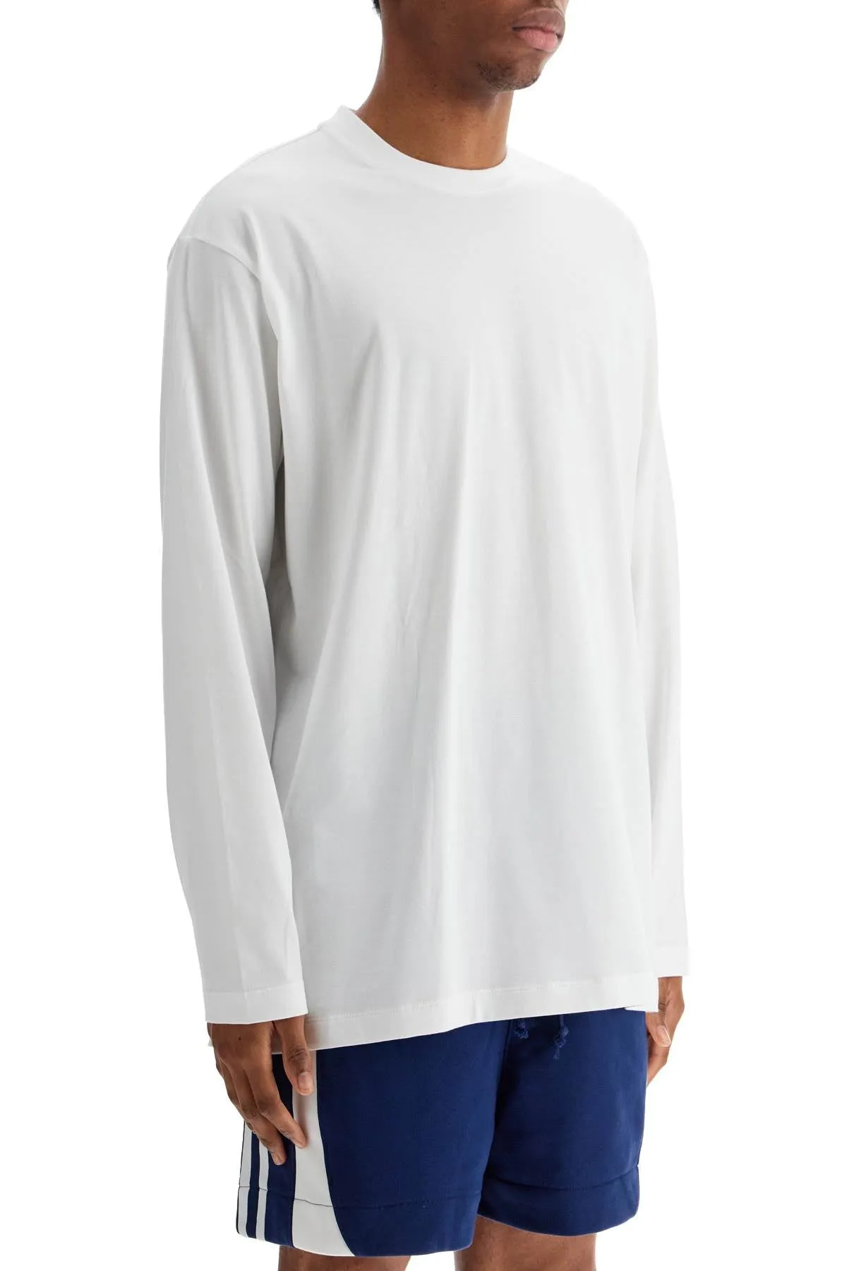 WHITE COTTON T-SHIRT WITH GRAPHIC PRINT