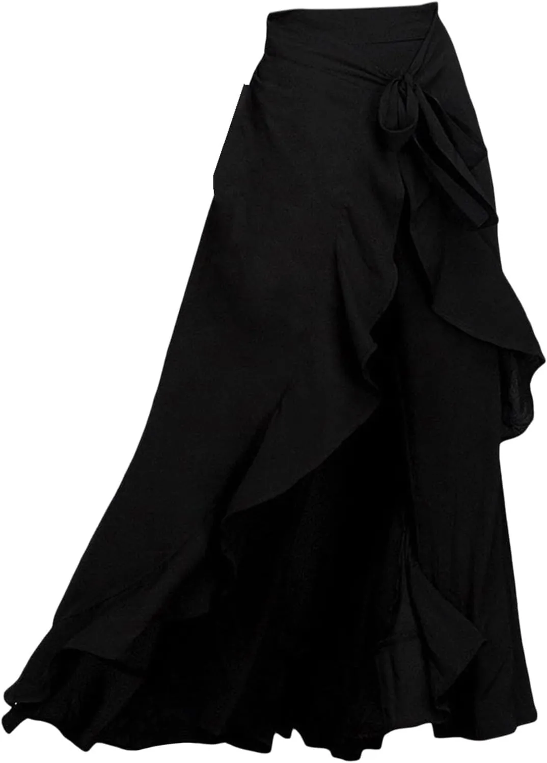 Women's High Waist Wide Leg Pants High Waist Trousers Chiffon Pants Yoga Pants with Pockets for Women