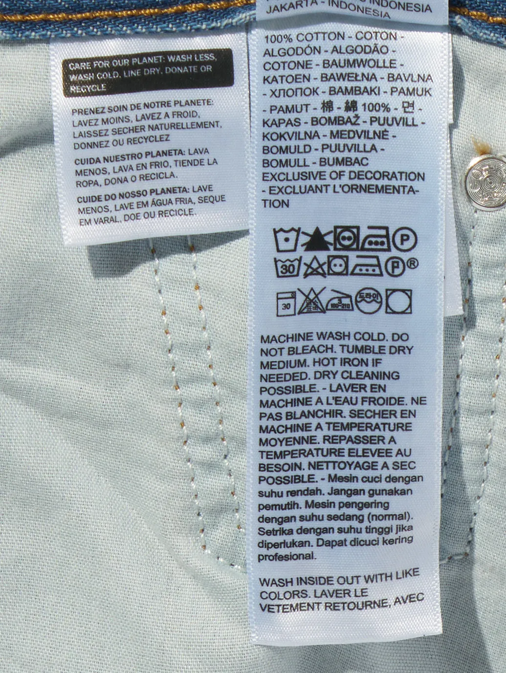XL スーパーワイドジーンズ ミディアムインディゴ 
