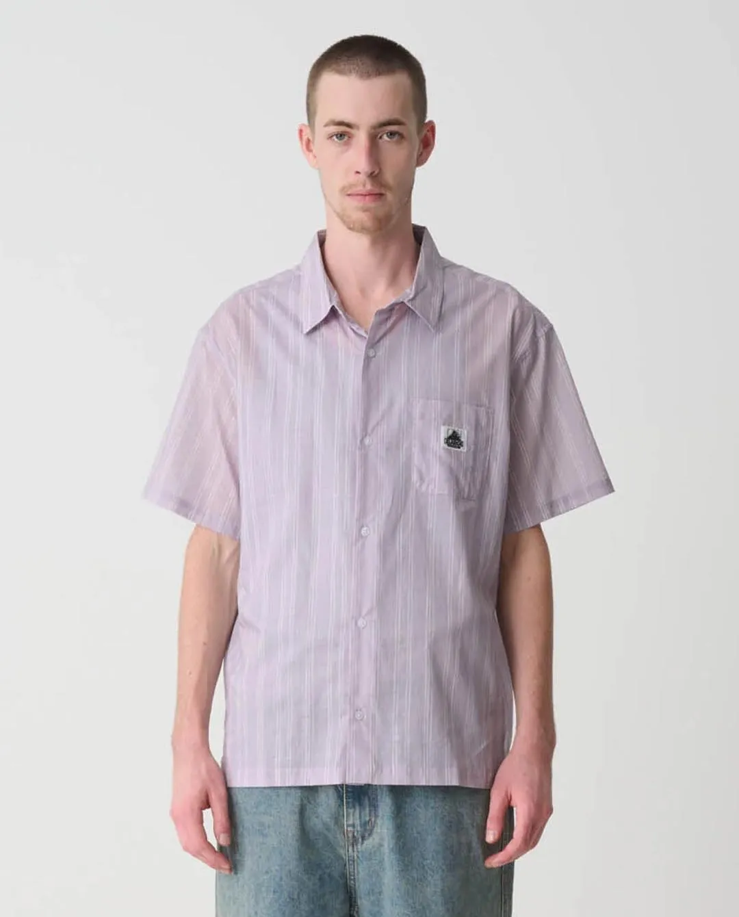 XLarge - Drawn Stripe Shirt - Steel Grey